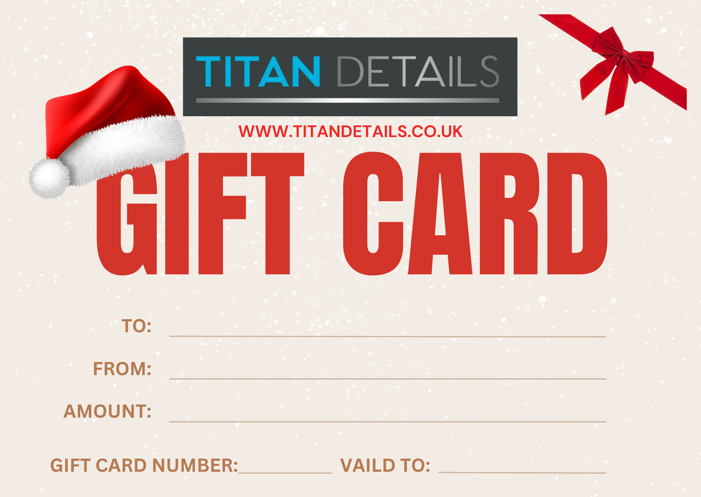 TITAN DETAILS GIFT CARD